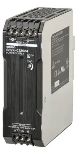 S8VK-C12024 FUENTE DE ALIMENTACION, MODO CONMUTADO, 120W, 24V, 5A, 20-10AWG, SERIE S8VS