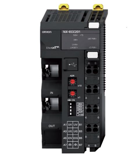 NX-ECC201 MODULO DE EXPANSION, ACOPLADOR DE COMUNICACIÓN ETHERCAT, 4A, SERIE NX