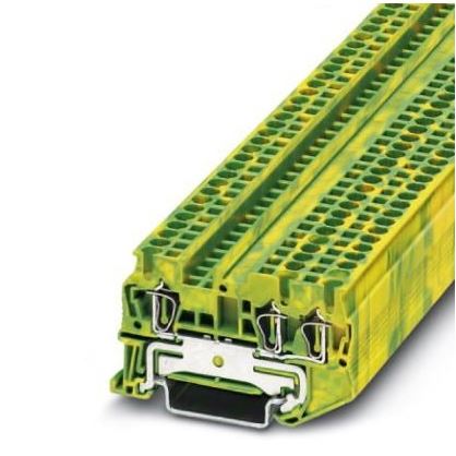 3031267 CONEXIÓN PARA CONDUCTOR PROTECTOR DE MUELLE DE TENSION, 5.2MM, COLOR VERDE-AMARILLO