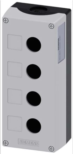 3SU1804-0AA00-0AB1CAJA BOTONERA DE MANDO GRIS 4 PUERTOS 22CM