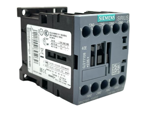 3RH2140-1AK60 SIEMENS CONTACTOR AUX 4NA B-120VAC