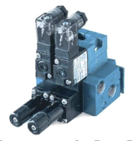 VALVULA DE POPPET OBLE DIRECTO, 4/2 VIAS, SOLENOIDE 5.4 DE 24VDC