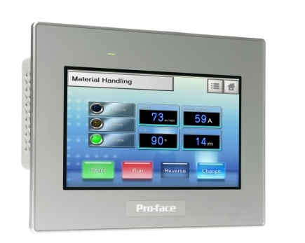 Pantalla táctil de 7"W, 2COM, 2Ethernet, host&device USB, 24VDC, modelo GP-ProEX