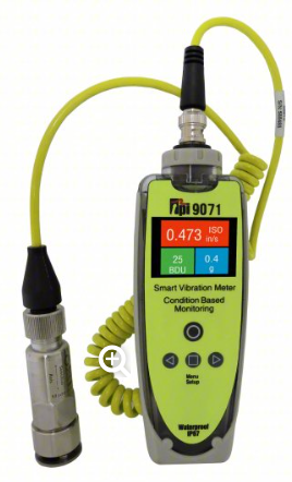 MEDIDOR DE VIBRACION, VELOCIDAD MAXIMA DE 999.99 IN/SEG, LED