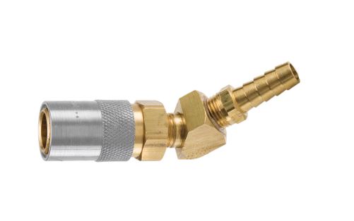  PC-224V CONECTOR HEMBRA DE AGUA 45° ESPIGA 1/4 CONECTOR 1/4 CON CHECK