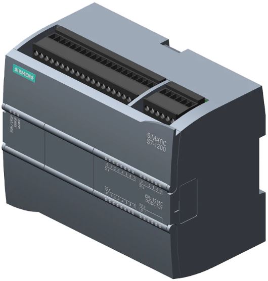 Controlador lógico Siemens SIMATIC S7-1200, 20,4 → 28,8 V dc, 14 (Digital, 2 conmutadores como analógico) 6ES7215-1HG40-0XB0