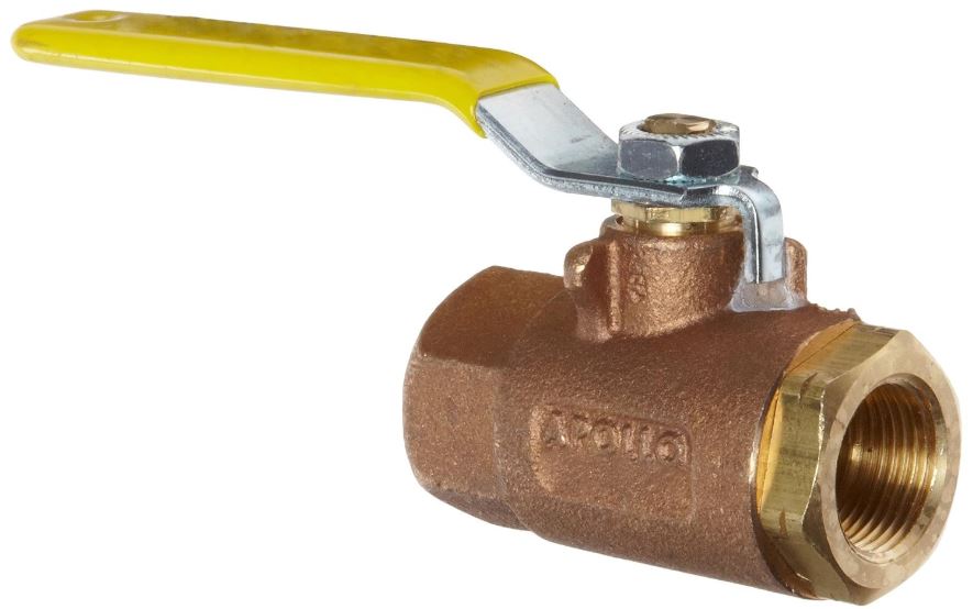 70LF-100 VALVULA DE BOLA DE BRONCE, SERVICIO DE AGUA POTABLE, HEMBRA NPT 3/8"