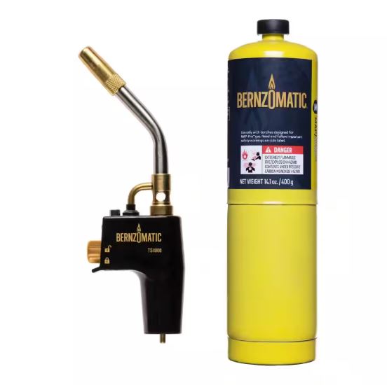 TS4000 QUEMADOR DE LUJO LLAMA DE REMOLINO Y CILINDRO DESECHABLE DE ALUMINIO TX9